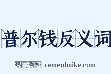 普尔钱反义词是什么意思的图片